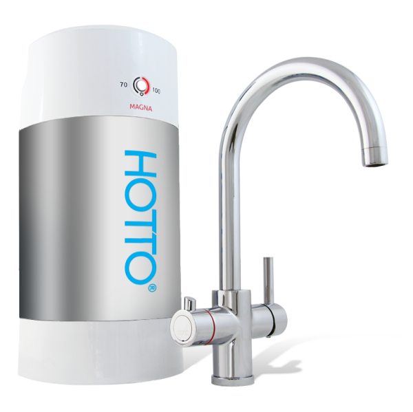 Vakman tijdschrift harpoen Hotto Arco Chroom met 8 liter boiler - 2332000 - Qlimaat | Close-in en  keukenboiler, kokend water kranen en meer!